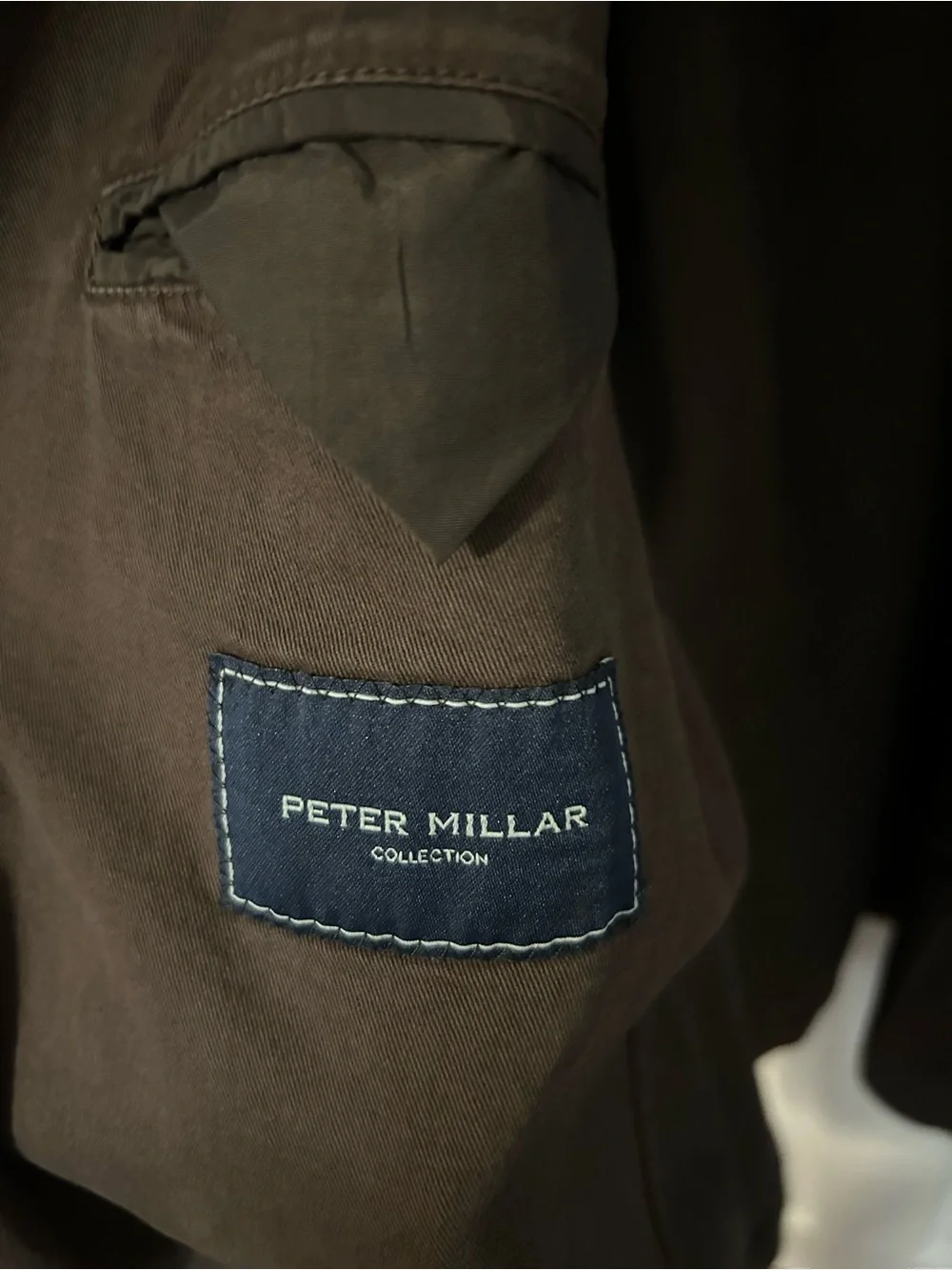 Rare Peter Millar Collection Brown Casual Sport Coat 44L Made in Italy